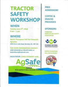 Tractor Safety Workshop poster cropped